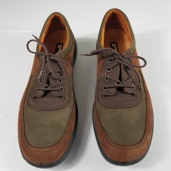 Romika Brown & Green Suede Leather Oxford Lace Up Comfort Shoes Women's 10 1/2 - Picture 2 of 6